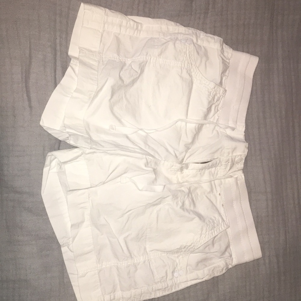 White summertime shorts